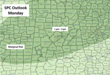 A Few Strong To Severe Storms Today And Tuesday With Cooler Temperatures Late Week