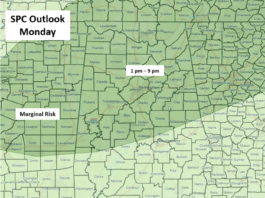 A few strong to severe storms today and Tuesday with cooler temperatures late week