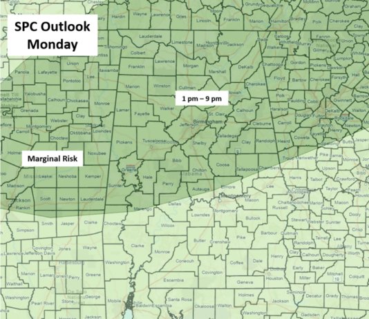 A few strong to severe storms today and Tuesday with cooler temperatures late week