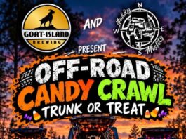 Muddy Misfits, Goat Island hosting Off-Road Candy Crawl Trunk or Treat Oct. 24