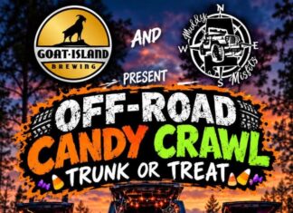 Muddy Misfits, Goat Island hosting Off-Road Candy Crawl Trunk or Treat Oct. 24