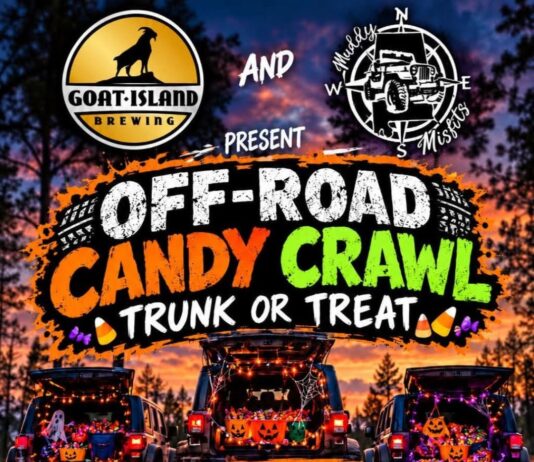 Muddy Misfits, Goat Island hosting Off-Road Candy Crawl Trunk or Treat Oct. 24