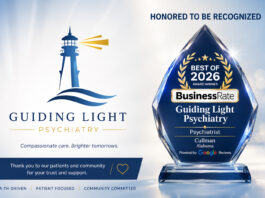 Cullman’s Guiding Light Psychiatry selected for Best of 2026 award, celebrates 2 years of service