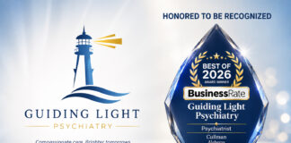 Cullman’s Guiding Light Psychiatry selected for Best of 2026 award, celebrates 2 years of service