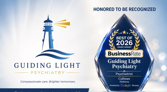 Cullman’s Guiding Light Psychiatry selected for Best of 2026 award, celebrates 2 years of service