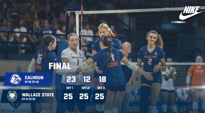 COLLEGE VOLLEYBALL: Wallace State sweeps Calhoun, extends winning streak to 11