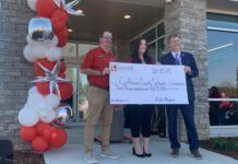 Listerhill Credit Union holds grand opening, presents $10K to Cullman County Schools