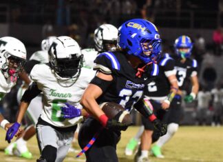 PREP FOOTBALL: Johnson scores 3 touchdowns as No. 10 Cold Springs defeats Tanner 57-20