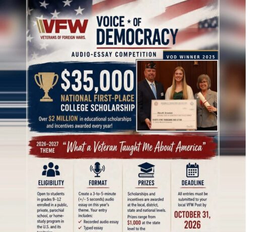 Cullman VFW invites students to compete for scholarships, essay awards