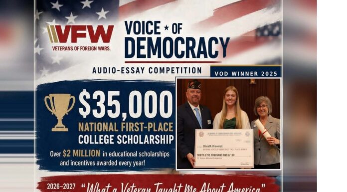 Cullman VFW invites students to compete for scholarships, essay awards
