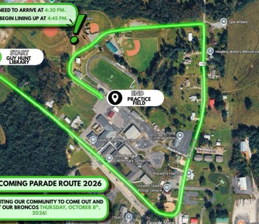 Holly Pond High Homecoming Parade and Friday fun