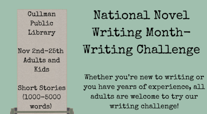 Cullman County Public Library invites writers of all ages to short story challenge