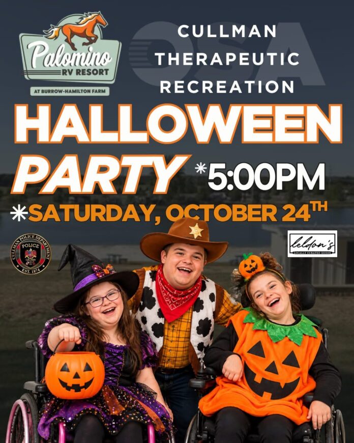 Therapeutic Rec Halloween flyer